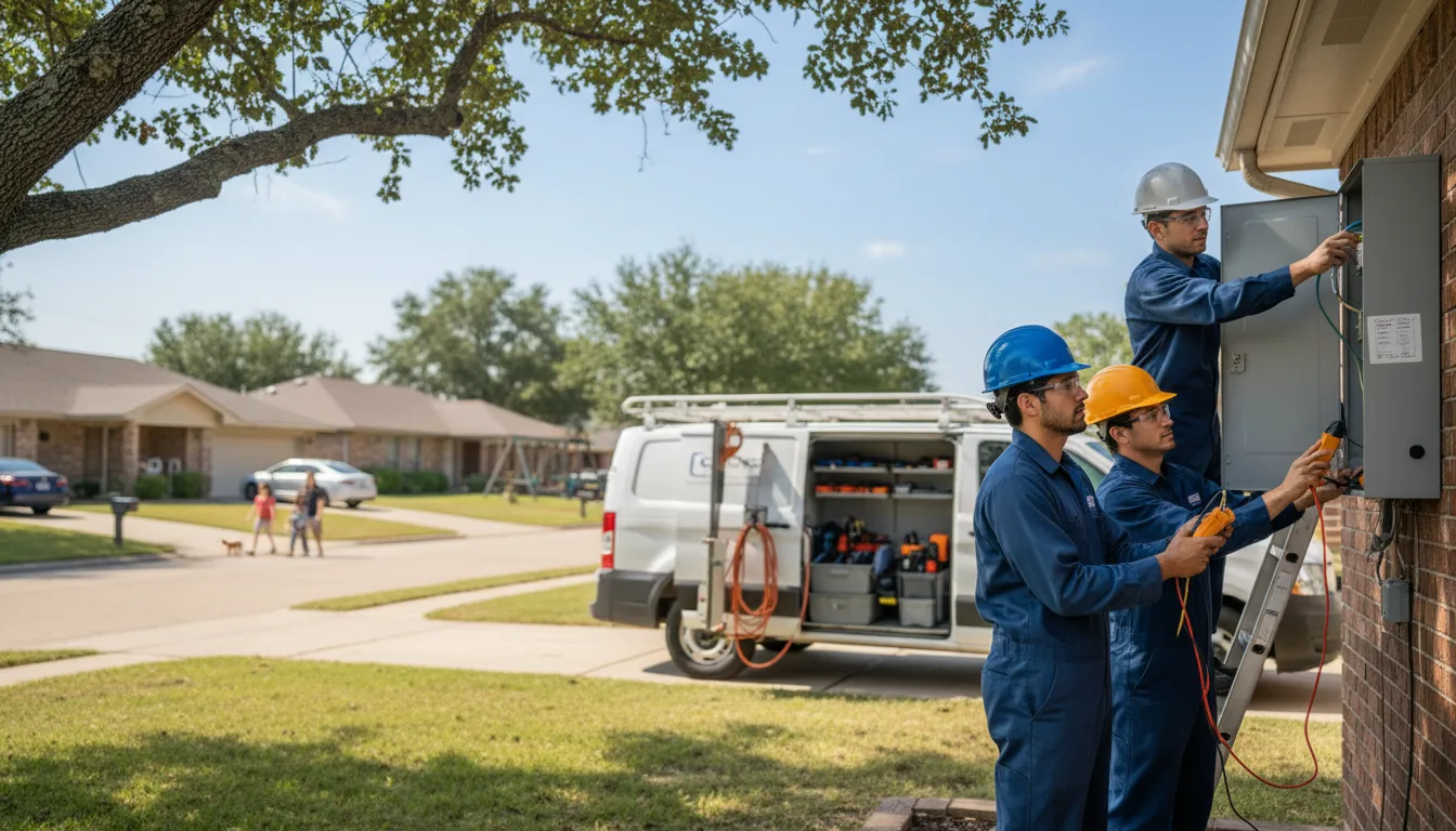Certified electrician providing emergency electrical services in Bunch, OK